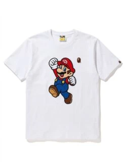 BAPE Mario Power Jump 3D Puff Embroidered Tee