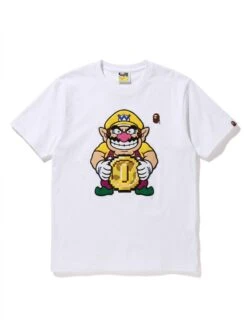 BAPE Wario Gold Coin Puff Embroidered Tee