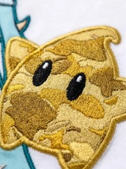 BAPE Rosalina Luma Gold Camo Raised Tee 5 BAPE Rosalina Luma Gold Camo Raised Tee -Bape Tee Store AUTO STANDARD TEE NONE LLM 20260605 052 detail 2