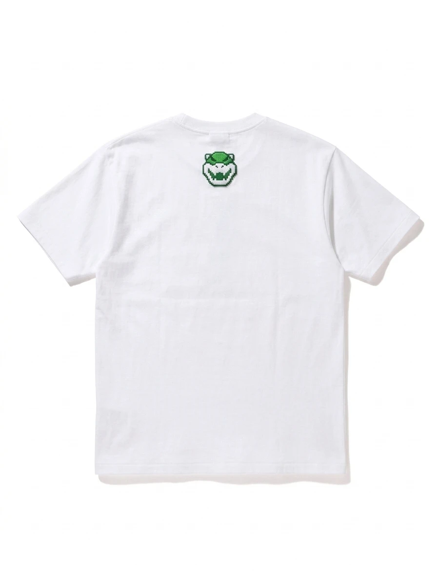 BAPE Bowser Jr. Green Bib Puff Chest Tee 3 BAPE Bowser Jr. Green Bib Puff Chest Tee - Image 3