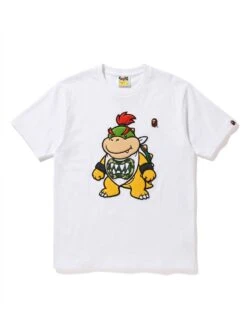 BAPE Bowser Jr. Green Bib Puff Chest Tee