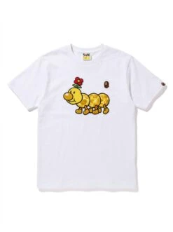 BAPE Wiggler Yellow Camo Puff Chest Tee