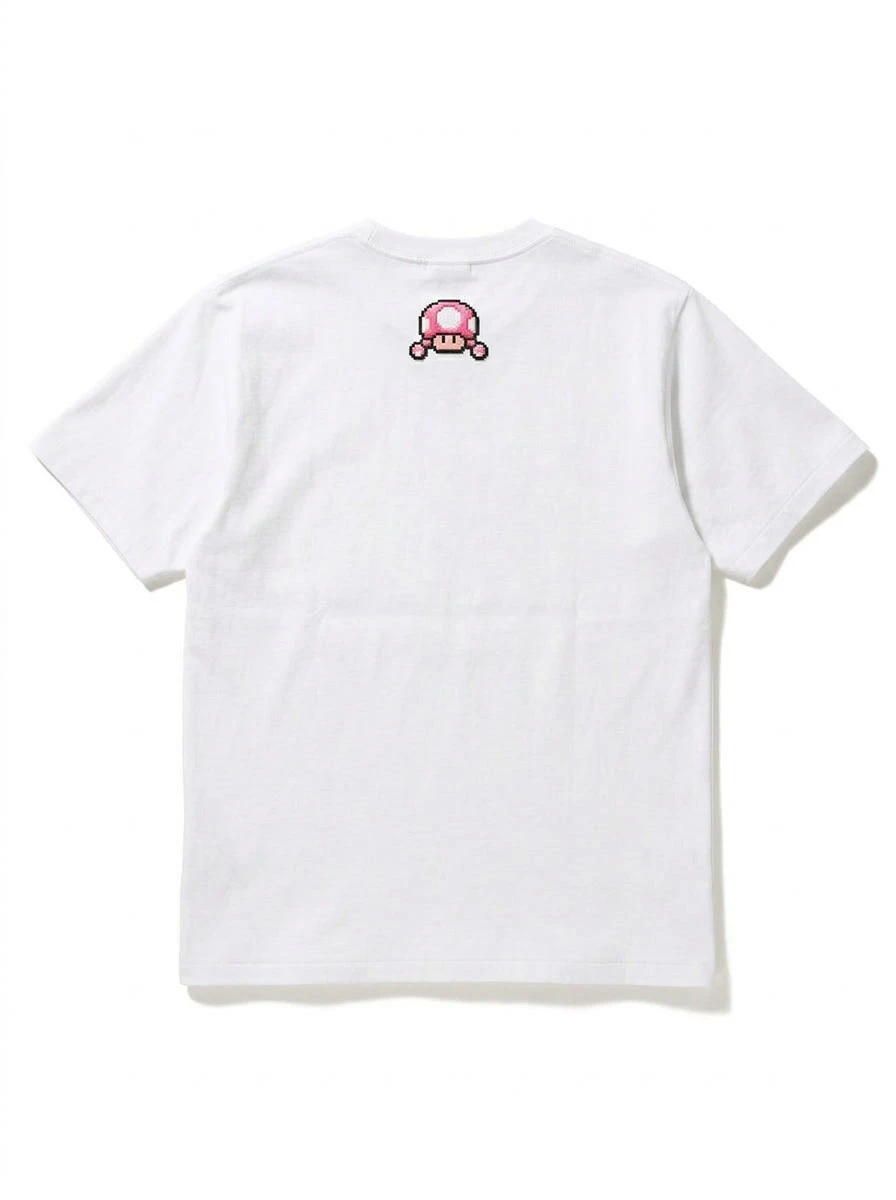 BAPE Toadette Pink Puff Cap Chest Tee 2 BAPE Toadette Pink Puff Cap Chest Tee - Image 2