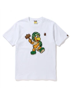 BAPE Hammer Bro Green Helmet Puff Chest Tee