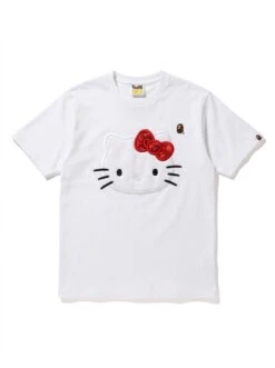 BAPE Hello Kitty Red Camo Bow Puff Tee