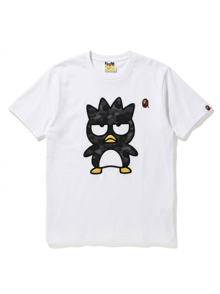 BAPE Badtz-Maru Camo Puff Chest Tee 1 BAPE Badtz-Maru Camo Puff Chest Tee