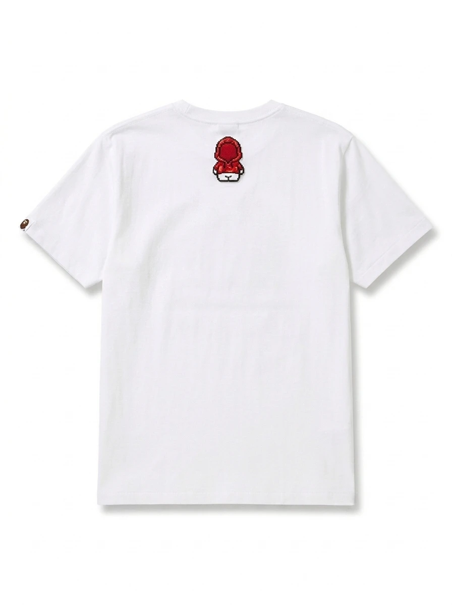 BAPE Pochacco Red Camo Hoodie Puff Tee 2 BAPE Pochacco Red Camo Hoodie Puff Tee - Image 2