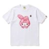 BAPE My Melody Pink Camo Hood Puff Tee