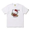 BAPE Hello Kitty Key Ribbon Embroidered Tee