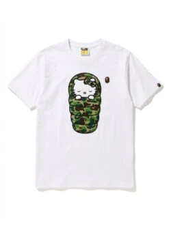BAPE Hello Kitty Sleeping Bag Puff Embroidered Tee