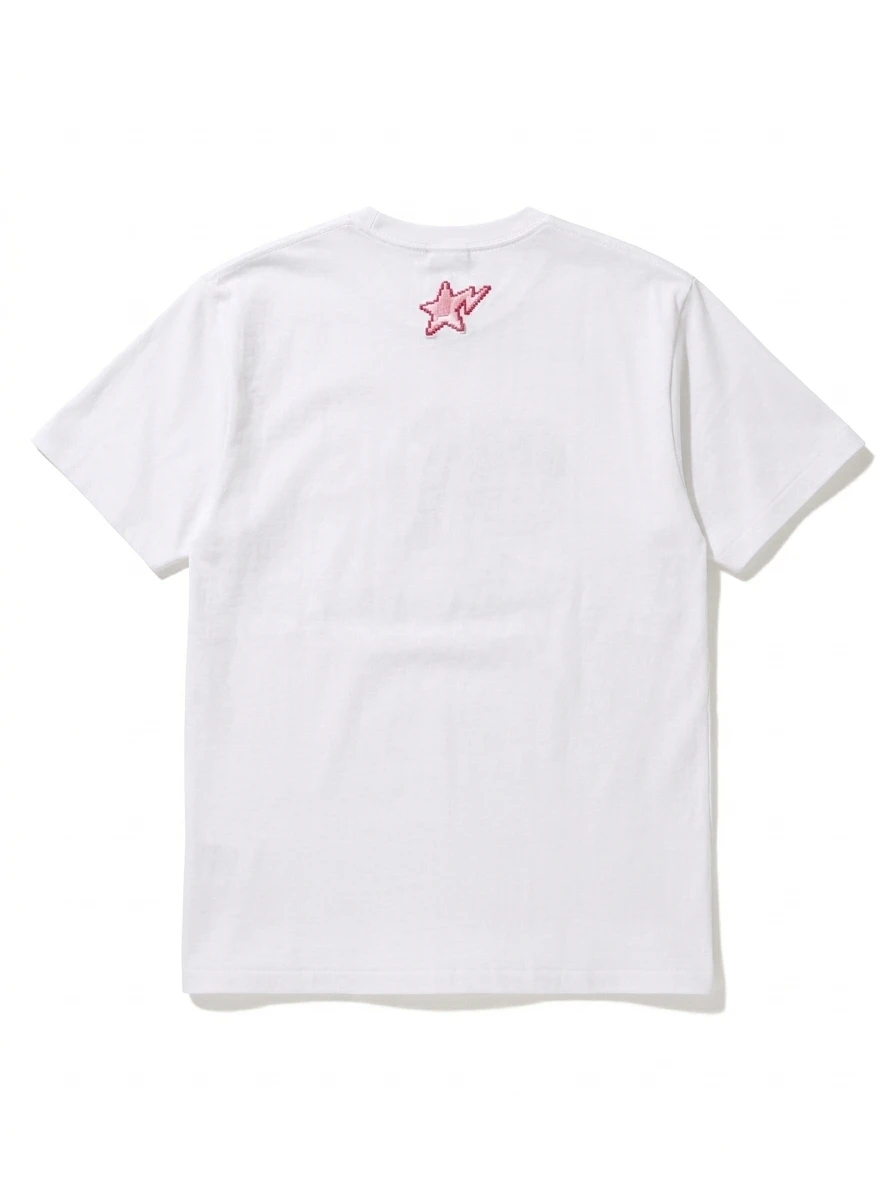 BAPE Hello Kitty Pink Sneaker Embroidered Tee 2 BAPE Hello Kitty Pink Sneaker Embroidered Tee - Image 2