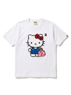 BAPE Hello Kitty Coin Purse Puff Stitch Tee