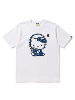 BAPE Hello Kitty Blue Walkman Puff Tee