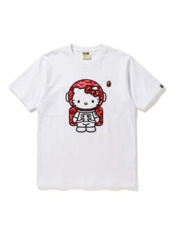 BAPE Hello Kitty Astronaut Red Visor Tee