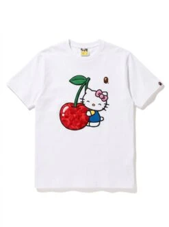 BAPE Hello Kitty Cherry Hug Puff Tee