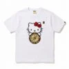 BAPE Hello Kitty Golden Compass Embroidered Tee