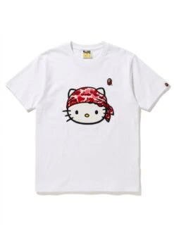 BAPE Hello Kitty Bandana Raised Stitch Tee