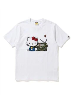 BAPE Hello Kitty Camo Radio Puff Tee