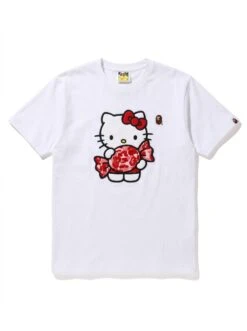 BAPE Hello Kitty Red Camo Candy Wrap Tee