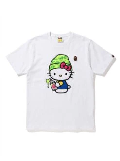BAPE Hello Kitty Spray Can Puff Tee