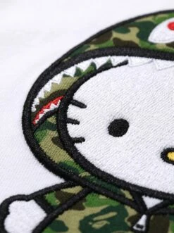 BAPE Hello Kitty Camo Shark Puff Tee 5 BAPE Hello Kitty Camo Shark Puff Tee -Bape Tee Store AUTO STANDARD TEE NONE LLM 20260606 201 detail 2