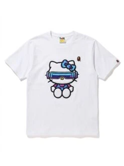 BAPE Cyber Visor Hello Kitty Embroidered Tee