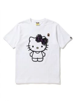BAPE Gothic Lace Hello Kitty Puff Tee