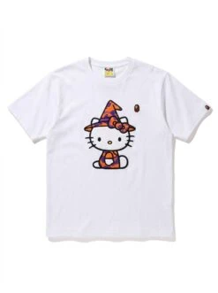 BAPE Hello Kitty Witch Hat Camo Bow Tee