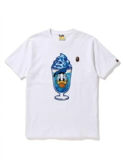 BAPE Blue Soda Swirl Camo Puff Chest Tee