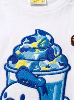 BAPE Blue Soda Float Duck Puff Embroidered Tee 5 BAPE Blue Soda Float Duck Puff Embroidered Tee -Bape Tee Store AUTO STANDARD TEE NONE LLM 20260606 273 detail 2