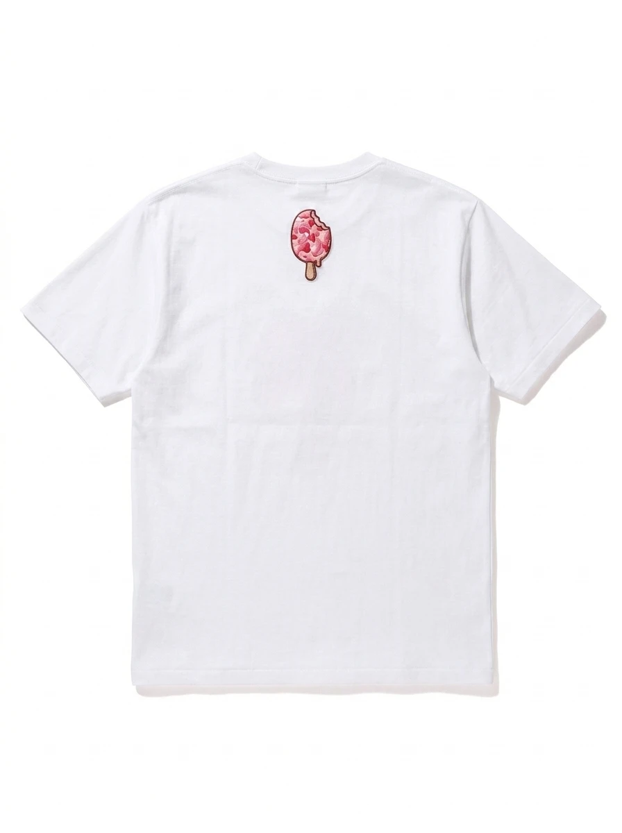 BAPE Strawberry Bow Mouse Camo Puff Tee 2 BAPE Strawberry Bow Mouse Camo Puff Tee - Image 2