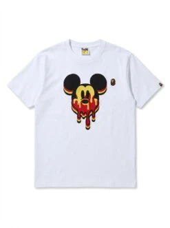 BAPE Dripping Mouse Head Puff-Stitch Tee