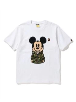 BAPE Camo Hoodie Mouse 3D Puff Embroidery Tee