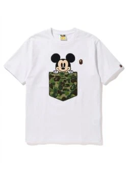 BAPE Peeking Camo Pocket Mouse Puff Tee