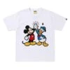 BAPE High-Five Mouse & Duck Puff Chest Tee 6 BAPE High-Five Mouse & Duck Puff Chest Tee -Bape Tee Store AUTO STANDARD TEE NONE LLM 20260609 056 hero