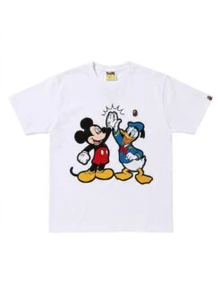 BAPE High-Five Mouse & Duck Puff Chest Tee
