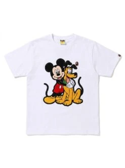 BAPE Hugging Duo Puff-Outlined Chest Tee