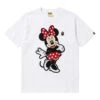 BAPE Minnie Mouse Twirl Puff Chest Tee 7 BAPE Minnie Mouse Twirl Puff Chest Tee -Bape Tee Store AUTO STANDARD TEE NONE LLM 20260609 070 hero
