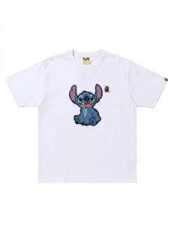 BAPE Stitch Black-Outlined Puff Tee