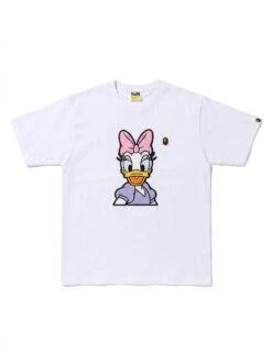BAPE Lavender Bow Duck Puff Chest Tee