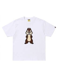 BAPE Chipmunk Black-Outline Puff Tee