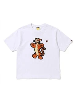 BAPE Bouncing Tiger Puff Chest Embroidered Tee