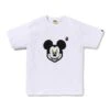 BAPE Retro Mouse Black Outline Puff Tee