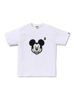 BAPE Retro Mouse Black Outline Puff Tee
