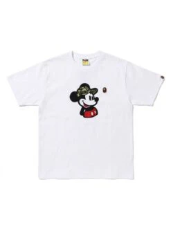 BAPE Camo Cap Mouse Outline Chest Tee