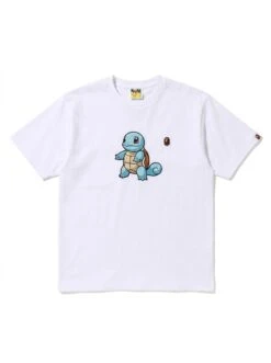 Bape Tee Store 55 BAPE Squirtle Smiling 3D Puff Chest Tee