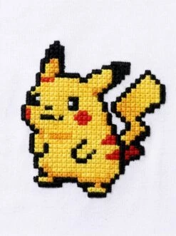 BAPE Pikachu Pixel Cross-Stitch Chest Tee 4 BAPE Pikachu Pixel Cross-Stitch Chest Tee -Bape Tee Store AUTO STANDARD TEE NONE LLM 20260611 071 detail 1