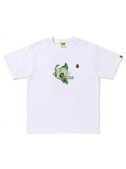 BAPE Celebi Flocked Chest Embroidered Tee