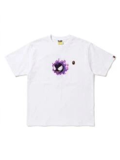 BAPE Gastly Neon Puff Embroidered Chest Tee