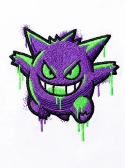 BAPE Gengar Neon Graffiti Puff Embroidered Tee 5 BAPE Gengar Neon Graffiti Puff Embroidered Tee -Bape Tee Store AUTO STANDARD TEE NONE LLM 20260611 149 detail 2